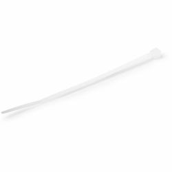 StarTech.com Kabelbinder 100x2 mm - Selbstsichernde Nylon-Kabelbinder mit Gebogener Spitze, Bündeldurchmesser bis zum 22 mm , 8 kg Zugfestigkeit, 94V-2/UL, 1000 Stück - Weiß (1000 PACK 4 CABLE T...