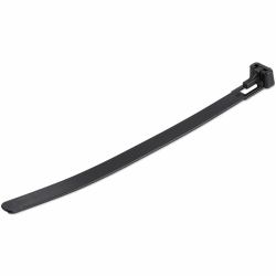 StarTech.com Kabelbinder - 152x3 mm, wiederverwendbar, lösbare Nylonbinder, 22 kg Zugfestigkeit, Innen- und Außenbereich, 94V-2/UL, schwarz, 100 Stück (100 PACK OF RESEALABLE ZIP TIE - 6 BLACK)