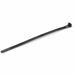 StarTech.com Kabelbinder - 203x4 mm, wiederverwendbar, lösbare Nylonbinder, 22 kg Zugfestigkeit, Innen- und Außenbereich, 94V-2/UL, schwarz, 100 Stück (100 PK OF RESEALABLE ZIP TIES - 8 BLACK)