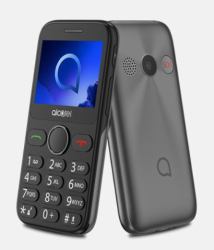 Alcatel 2019 Metallic Gray 6.1 cm [2.4"] 80 g Grey Senior phone (ALCATEL 20.19 BLACK)