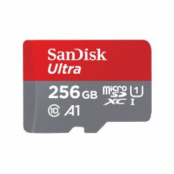SanDisk Ultra microSD 256 GB MicroSDXC UHS-I Klasse 10 (SANDISK ULTRA MICROSDXC 256GB INC SD ADAPTER 100MB/S CLASS 10 UHSI TABLET PACKAGING)