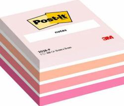 Post-It 2028-P Klebezettel Quadratisch Orange, Pink, Weiß 450 Blätter Selbstklebend (Post-it Note Cube 76x76mm 450 Sheets Pastel Pink 2028P)