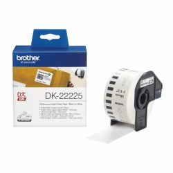 Brother DK-22225 Etiketten erstellendes Band Schwarz auf weiss (Endlosetiketten Brother DK-22225 schwarz auf weiÃ)