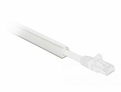 DeLOCK Cable Duct Mini self-closing self-adhesive 10 x 10 mm - length 1 m white (Delock Mini self-closing - kabelkanal)