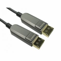 Cables Direct AOCDP-010 DisplayPort cable 10 m Black, Grey (CDL 10m DisplayPort 1.4 AOC)