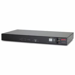 APC RACK ATS, 20A/208V, 16A/230V, C20 IN, [8] C13 [1] C19 OUT Stromverteilereinheit [PDU] Schwarz (APC AUTOMATIC TRANSFER SWITCH 230V)