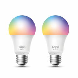 TP-Link Tapo Smart Wi-Fi Light Bulb, Multicolor, E27, 2-Pack (Tapo L530E - LED light bulb - E27 - 8.7 W [equivalent 60 W] - class F - 16 million colours - 2500-6500 K [pack of 2])