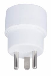 Microconnect GRUPADK Netzstecker-Adapter Typ K [DK] Typ E [FR] Weiß (Power Adapter, Schuko to DK - Hybrid power adapter from - pin-earth to DK-earth, white - Warranty: 300M)