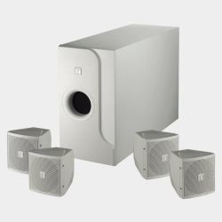 TOA BS-301W Lautsprecherset Universal Weiß 2-Wege (BS-301W Compact Satellite Speaker System, 4 x satellites plus 1 x Sub, White)