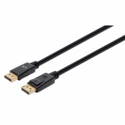 Manhattan 355568 DisplayPort-Kabel 1 m Schwarz (DISPLAYPORT CABLE 1M 8K/60HZ- - PVC MALE/MALE BLACK POLYBAG)