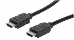 Manhattan 355711 HDMI-Kabel 2 m HDMI Typ A [Standard] Schwarz (HDMI CABLE 4K/30HZ 2M - -MALE/MALE BLACK)