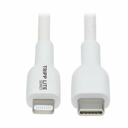Tripp Lite M102-02M-WH Lightning-Kabel 2 m Weiß (USB-C to Lightning Sync/Charge Cable [M/M], MFi Certified, White, 2 m [6.6 ft.] M102-02M-WH)