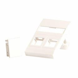 Lanview LVN126097 Wandplatte/Schalterabdeckung Weiß (Wall plate for 2 x keystone. - Fits 50x75 mm FUGA outlet, - white - Warranty: 300M)