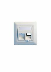 Lanview LVN126188 Wandplatte/Schalterabdeckung Weiß (Wall plate, angled, double - outlet EURO white - Warranty: 300M)