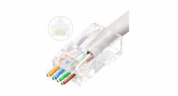 Lanview LVN125305 Drahtverbinder RJ45 Transparent (RJ45 UTP plug Cat6 for - AWG23-24 stranded/solid - conductor Easy-Connect 50 pcs box - Warranty: 300M)
