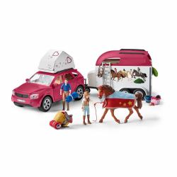 schleich HORSE CLUB Horse Adventures with Car and Trailer (schleich HORSE CLUB 42535 legetÃ¸jssÃ¦t)