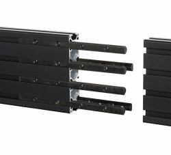 B-Tech BT8390-EXT/B Zubehör für Beschilderungshalterung Montageschiene (Joining Kit for Extending - BT8390 - Black)