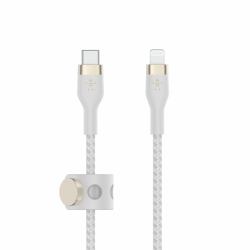Belkin CAA011BT1MWH Lightning-Kabel 1 m Weiß (PRO FLEX LIGHTNING/USB-C CBL FA - USB-C SILICONE CABLE SUPPORTS FA)