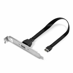 Lindy Single Port USB 3.1 Gen 2 Type C Back Plate (USB 3.1 G2 TYPE C BR ADAPT ADD - USB 3.1 GEN 2 TYPE C PORT FOR PC)