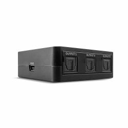 Lindy 70480 Audio-Splitter Schwarz (3 Port Optical [Toslink] - Audio Splitter - Warranty: 24M)