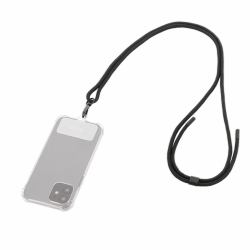 Mobilis 001340 Zubehör für Handytasche (UNIVERSAL REMOVABLE SMARTPHONE - LANYARD 75 CM - BLACK - SOFT BAG)