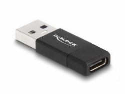 DeLOCK USB 3.2 Gen 2 Adapter USB Type-A male to USB Type-C active female black (Delock - USB-C adapter - USB Type A ti)