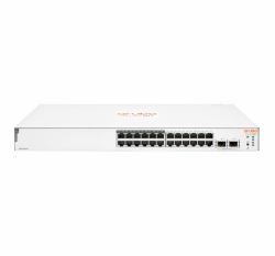 HPE Aruba Networking Aruba Instant On 1830 24G 12p Class4 PoE 2SFP 195W Managed L2 Gigabit Ethernet [10/100/1000] Power over Ethernet [PoE] 1U (ARUBA ION 1830 24G 2SFP - 195W SW UK)