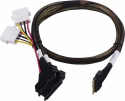 Microchip Technology 2305200-R Serial Attached SCSI [SAS]-Kabel 0,8 m Schwarz, Mehrfarbig (Adaptec Kabel 1x SFF8654 x8 -> SFF8639 2xU.3 intern 0.8m SlimSAS - 2SFF-8639 x4 U.3 tri-mode SAS/SATA/NVMe)