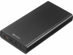 Sandberg 420-63 Powerbank Lithium-Ion [Li-Ion] 40000 mAh Schwarz (Powerbank USB-C PD 127W 40000 - Powerbank USB-C PD 100W 38400 - Warranty: 60M)