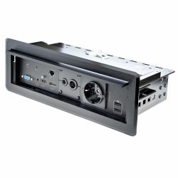 StarTech.com Tischanschlussfeld mit A/V- und Stromversorgungsmodulen und Kabelmanagement (StarTech.com Tischanschlussfeld mit A/V- und Power-Modulen und Kabelmanagement - 4K - HDMI, DP und VGA - Do...