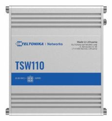 Teltonika TSW110 Unmanaged Gigabit Ethernet [10/100/1000] Power over Ethernet [PoE] Blau, Grau 
