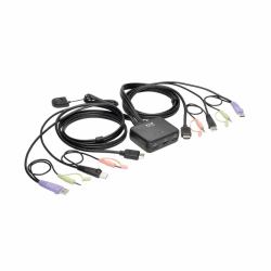Eaton Tripp Lite B032-HUA2 USB/HD-Kabel KVM-Switch mit 2 Anschlüssen, Audio/Video, Kabel und Fre...