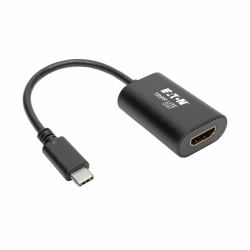 Eaton Tripp Lite U444-06N-HD4K6B USB-C-zu-HDMI-Adapter [Stecker/Buchse] – 4K 60 Hz, HDCP 2.2, S...
