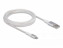 DeLOCK USB Daten- und Ladekabel für iPhone, iPad, iPod DuPont Kevlar® weiß 3 m (Delock USB Daten- und Ladekabel fÃ¼r iPhone, iPad, iPod DuPont Kevlar weiÃ 3 m)