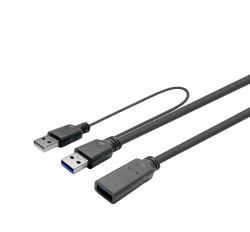 Vivolink PROUSB3AAF15C USB cable USB 3.2 Gen 1 [3.1 Gen 1] 15 m USB A Black (PRO USB 3.0 ACTIVE CABLE A - MALE - A FEMALE 15m - Warranty: 144M)