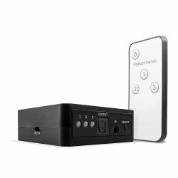 Lindy 70482 Audio-Switch Schwarz (3 PORT TOSLINK [OPTICAL] AUDIO SWITC)
