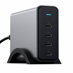 Satechi ST-UC165GM-EU Ladegerät für Mobilgeräte Universal Schwarz, Grau AC Schnellladung Drinnen (Satechi 165W GaN PD charger with 4 USB)