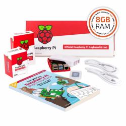 Raspberry Pi SI-RPI4B-FULL8GB Entwicklungsplatine BCM2711 1500 MHz (RASPBERRY PI 4B 8GB FULL KIT - WITH RED / WHITE HOUSING)
