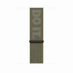 Apple MPJ23ZM/A Intelligentes tragbares Accessoire Band Grün, Weiß Nylon (-^APPLE WATCH 45 SEQ/PURE PLAT NL)