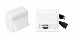 Vivolink WI221261 Steckdose HDMI + USB A Weiß (Wall HDMI, USB3.0 inc - Thorsmann wall box - Warranty: 12M)