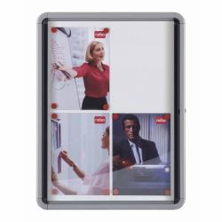 Nobo Schaukasten für den Innenbereich, magnetische Rückwand 6xA4 (Nobo 1902558 Premium Plus Internal Glazed Case Magnetic 6 x A4)
