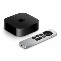 Apple TV 4K Schwarz, Silber 4K Ultra HD 64 GB WLAN (Apple TV 4K [Wi-Fi] - 3rd generation - AV player - 64 GB - 4K UHD [2160p] - 60 fps - HDR)