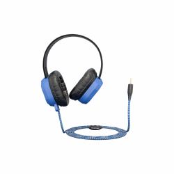 MAXCases Extreme Kopfhörer Kabelgebunden Kopfband Ausbildung Schwarz, Blau 