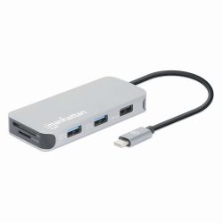 Manhattan 130615 laptop-dockingstation & portreplikator Kabelgebunden USB 3.2 Gen 1 [3.1 Gen 1] T...