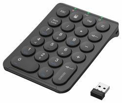 Deltaco TB-125 Numerische Tastatur Laptop / PC RF Wireless Schwarz (DELTACO TB-125 - tastatur - sort)