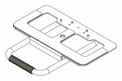 Kramer Electronics 60-1000499 Kamerahalterung Aluminium (K-Bar Camera Bracket - Camera [sound bar] Bracket)