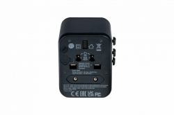 Verbatim 49544 Netzstecker-Adapter Universal Schwarz (Verbatim [49544] UTA-02 Universal Travel Adapter with 1 x USB-C PD 20W / 1 x USB-A QC 3.0)