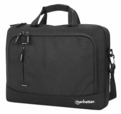 Manhattan 440363 Laptoptasche 35,8 cm [14.1"] Messengerhülle Schwarz (HELSINKI ECO LAPTOP BAG 14.1IN- - RECYCLED TOP LOADER PADDED)