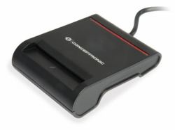 Conceptronic SCR01B Smart-Card-Lesegerät USB USB 2.0 Schwarz (Conceptronic SCR01B USB 2.0 Smart ID Card Reader - Compatible with eID [Belgium] and DNIe [Spain]; Use your IC/ID card for online tax ...