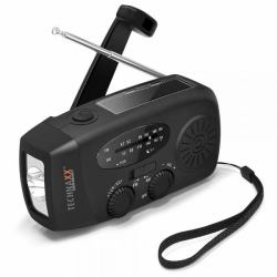 Technaxx TX-238 Tragbar Analog & Digital Schwarz (TECHNAXX HANDKURBEL UND)